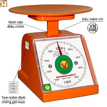 CÂN NHỰA VUÔNG 2KG